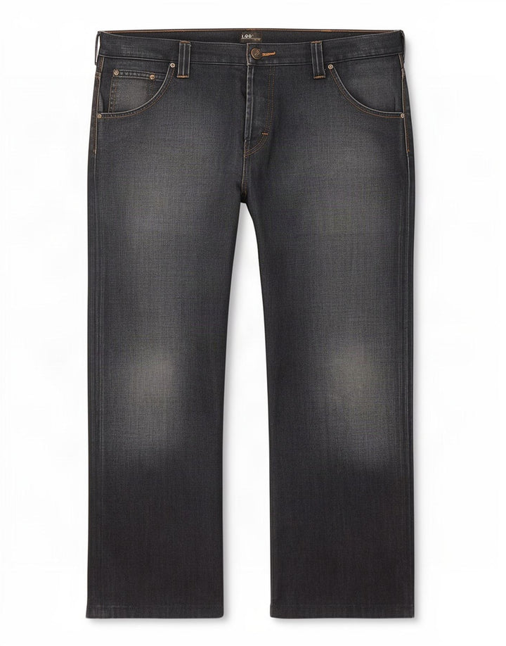 Lee Herren Flint Straight Jeans W38 L28 Marineblaue Baumwolle