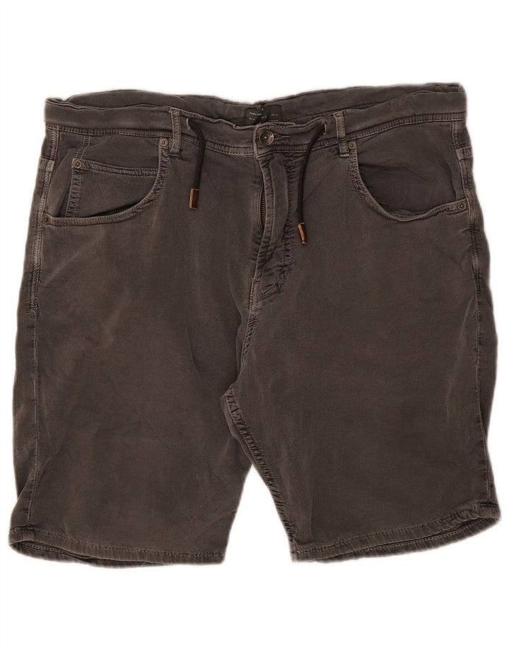 Zara Herren Jeansshorts EU 44 Large W34 Grau