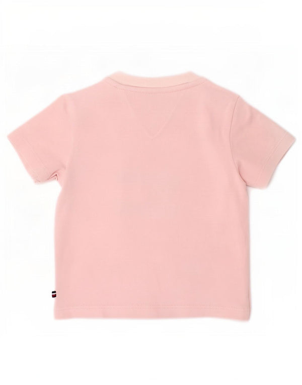 Tommy Hilfiger Baby Girls Graphic T-Shirt Top 0-3 Months Pink Cotton
