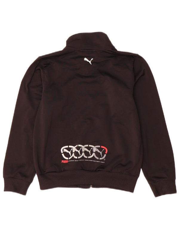 PUMA Jungen Grafik-Trainingsanzug-Top-Jacke, 7–8 Jahre, Schwarz