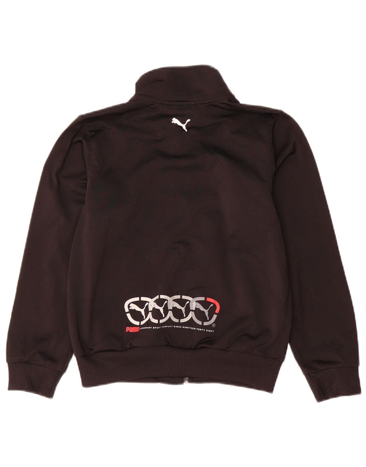 PUMA Jungen Grafik-Trainingsanzug-Top-Jacke, 7–8 Jahre, Schwarz