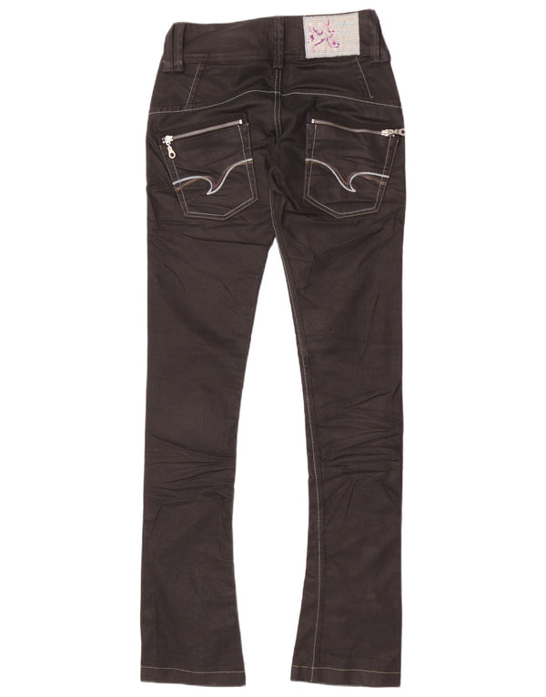 Zara Damen Trafaluc Skinny Jeans EU 36 XS W26 L35 Schwarze Baumwolle