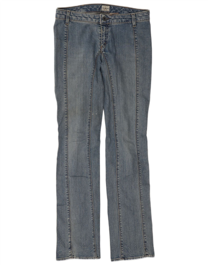 Calvin Klein Damen Straight Jeans W29 L35 Blaue Baumwolle