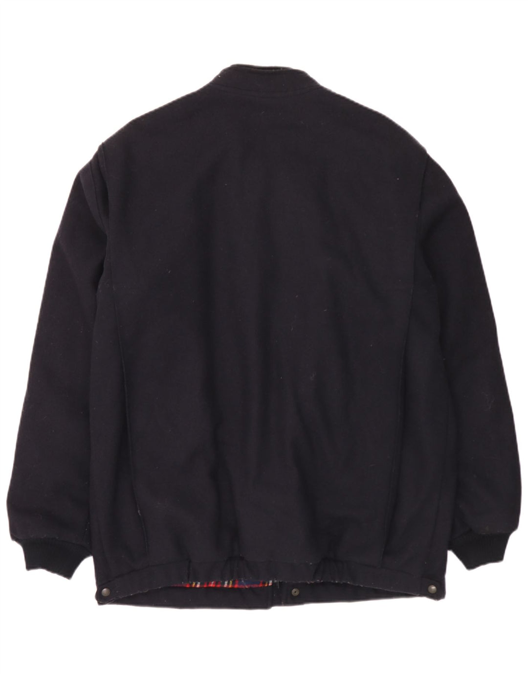 Wrangler Herren-Windbreaker-Mantel UK 42 XL Marineblaue Wolle
