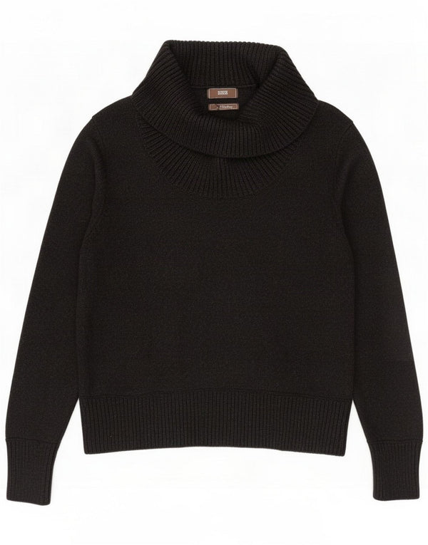Marks & Spencer Damen Rollkragenpullover Pullover UK 22 3XL Graue Baumwolle