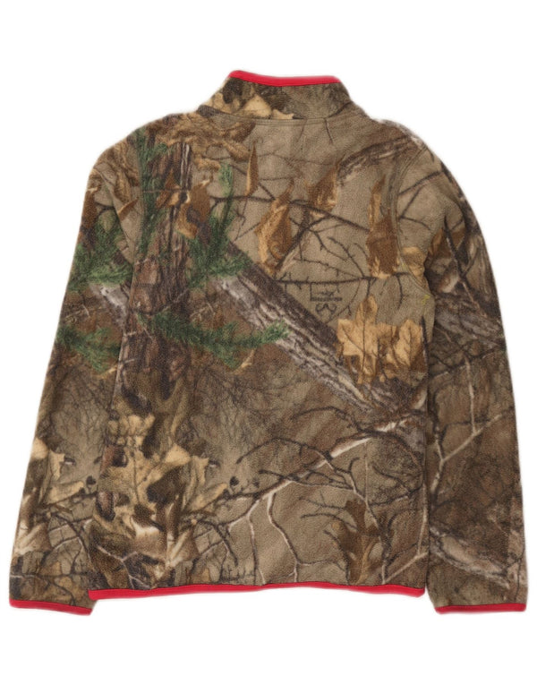 Realtree Fleecejacke für Mädchen, 10–11 Jahre, groß, Khaki, Camouflage, Polyester
