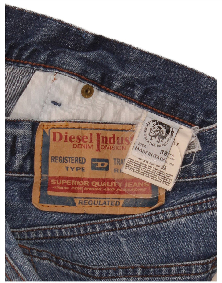 Diesel Herren Jeansshorts W38 XL Blaue Baumwolle