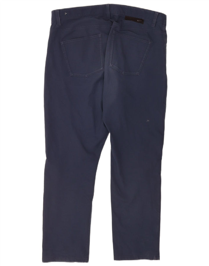Nike Herren gerade Freizeithose W36 L27 Marineblau Polyester