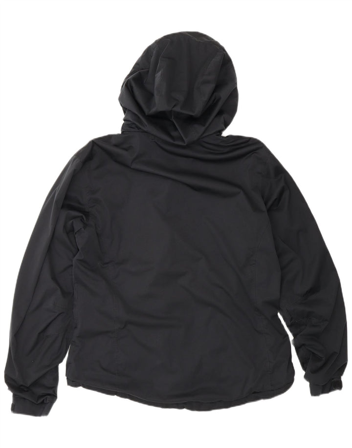 Musto Damen-Windbreaker-Jacke mit Kapuze, übergroß, Gr. 10, Schwarz