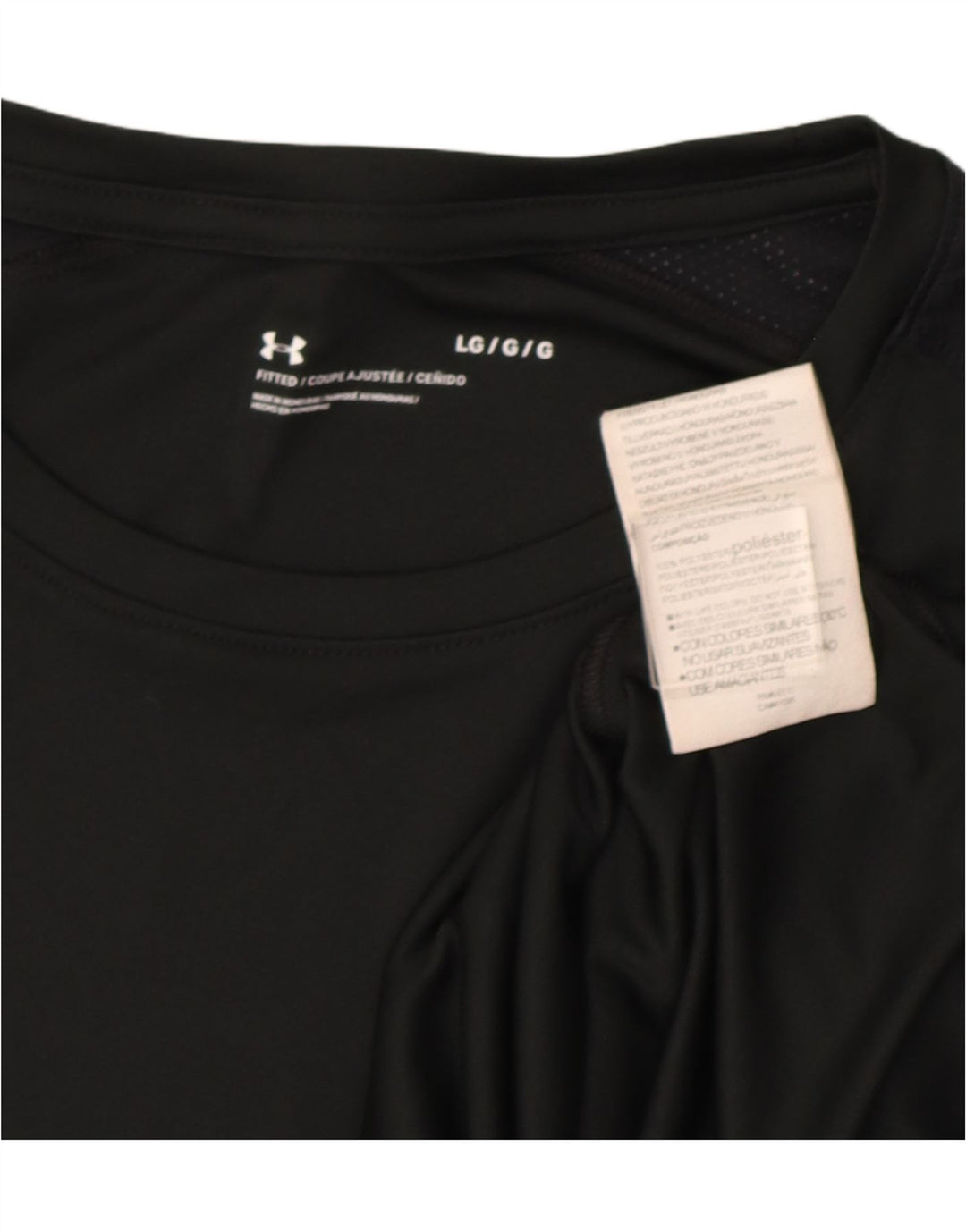 Under Armour Herren-Oberteil, langärmelig, groß, aus schwarzem Polyester