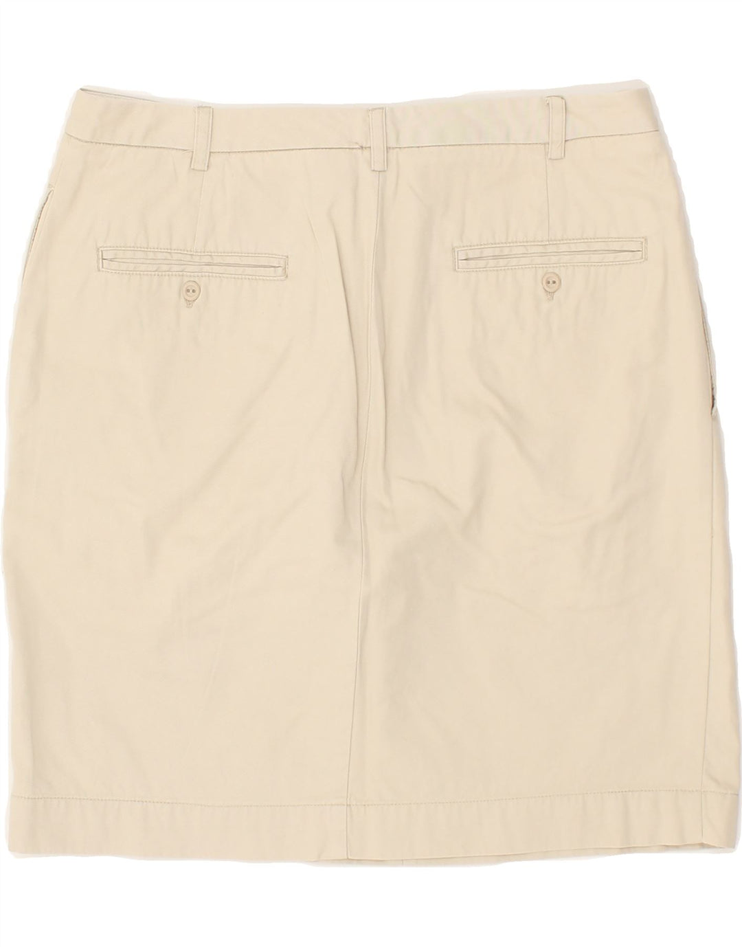 GAP Womens Straight Skirt US 6 Medium W30 Beige Cotton | Vintage Gap | Thrift | Second-Hand Gap | Used Clothing | Messina Hembry 