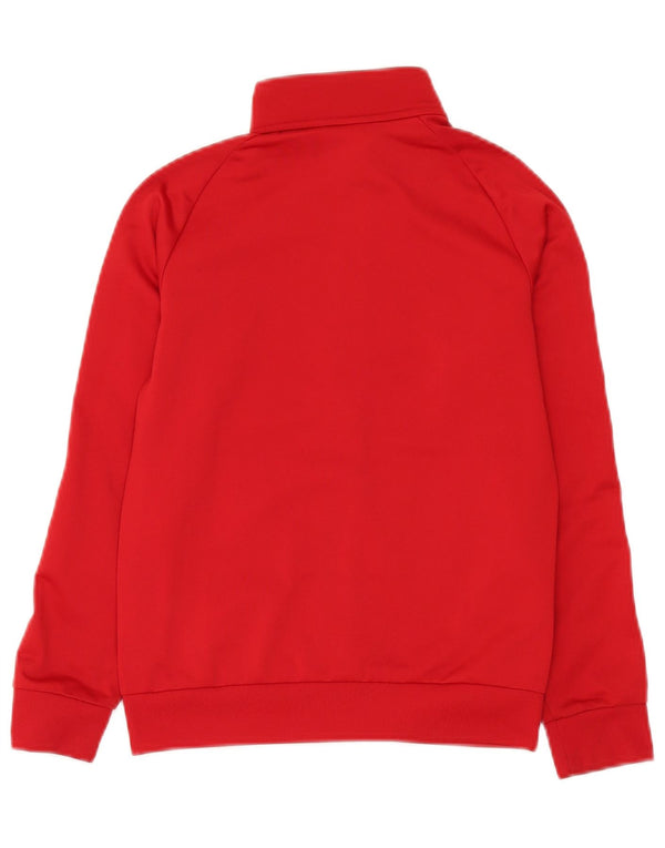 Adidas Jungen-Trainingsanzug-Top-Jacke, 9–10 Jahre, rotes Polyester