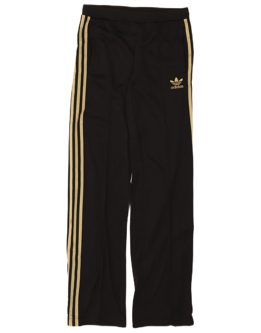 Adidas Damen Trainingshose UK 8 Small Schwarz Nylon