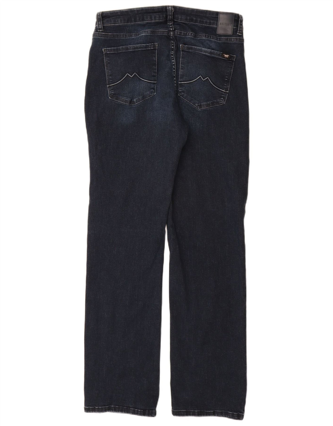 MUSTANG Damen Relaxed Fit Straight Jeans W32 L32 Marineblaue Baumwolle