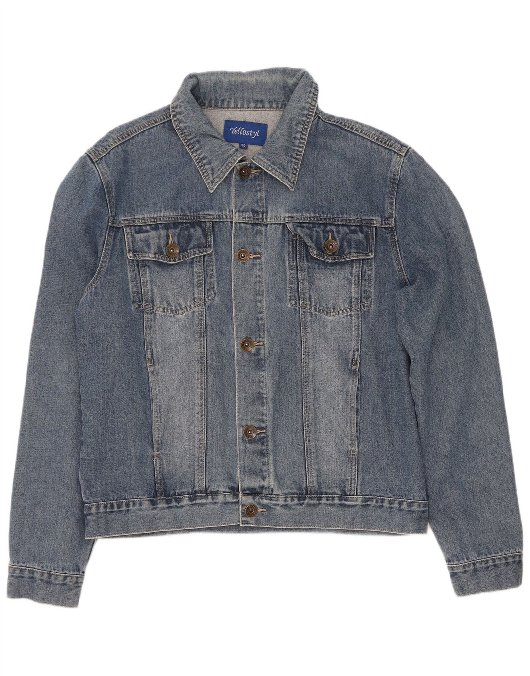 Vintage Herren Jeansjacke IT 50 Large Blau
