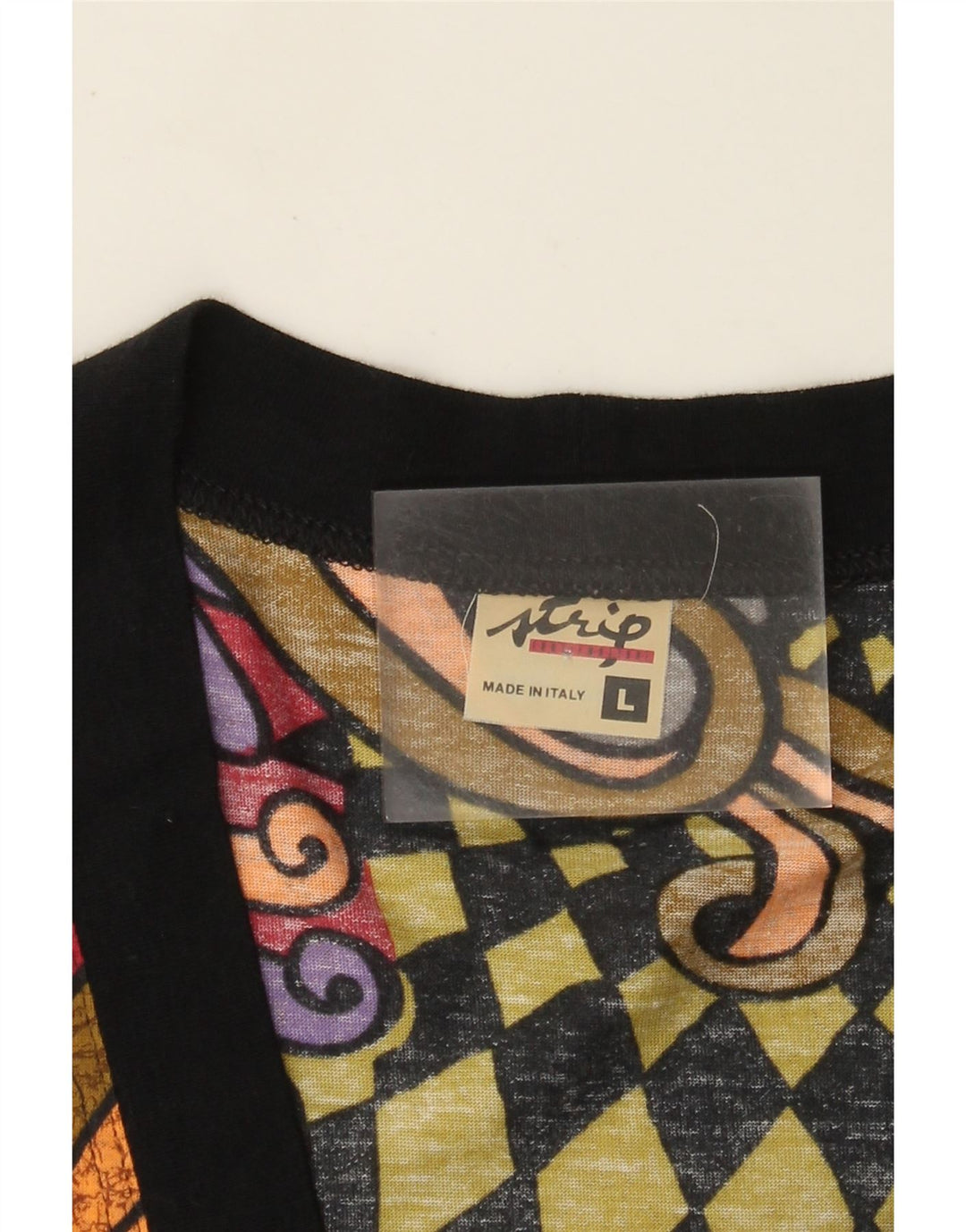 Vintage Damen Oversized Cardigan Top UK 16 Groß Mehrfarbig Geometrisch