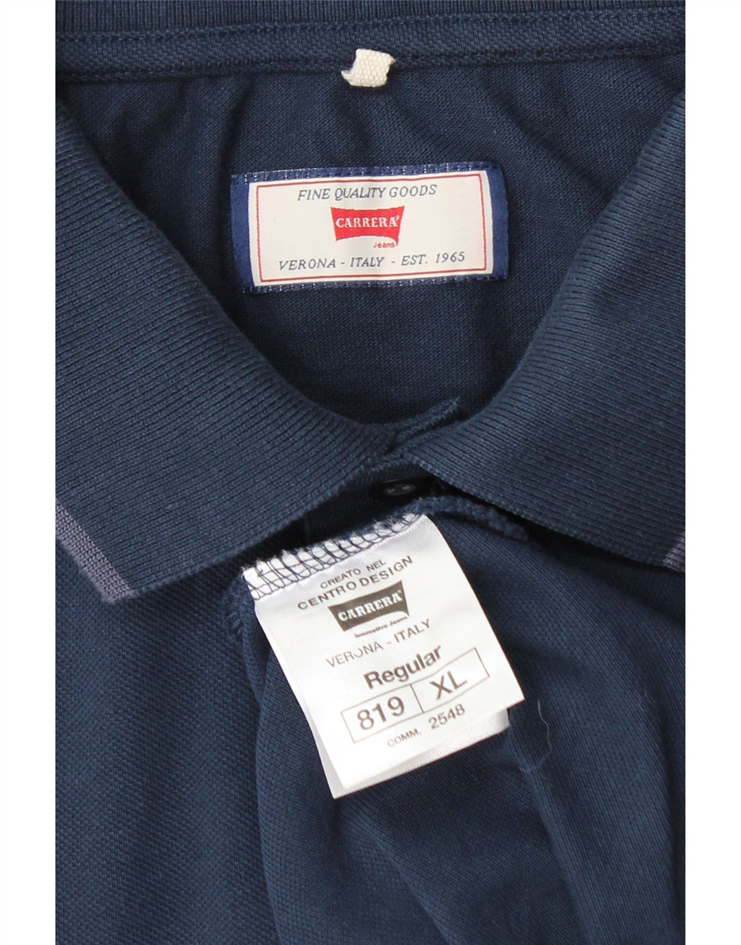 CARRERA Herren-Poloshirt mit normaler Passform, XL, marineblau, Baumwolle