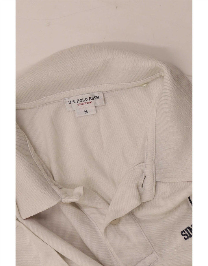 U.S. Polo Assn. Herren-Grafikhemd Mittelweiß