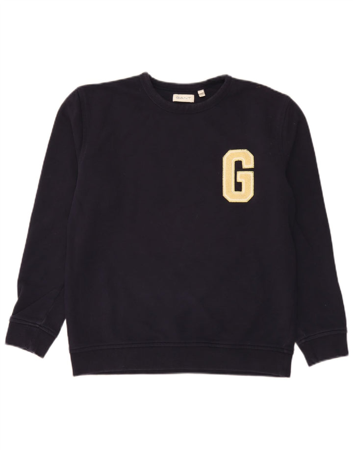 Gant Grafik-Sweatshirt für Jungen, 14–15 Jahre, marineblaue Baumwolle