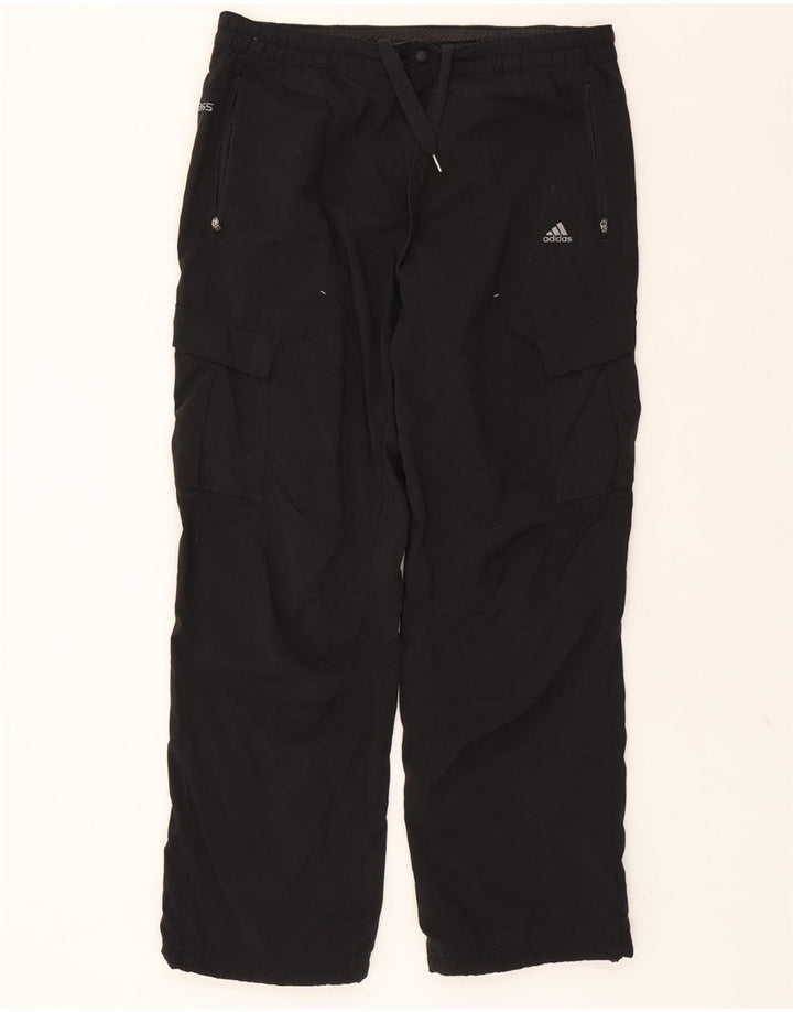 ADIDAS Womens Clima 365 Straight Cargo Trousers W36 L31 Black Polyester Vintage Adidas and Second-Hand Adidas from Messina Hembry 