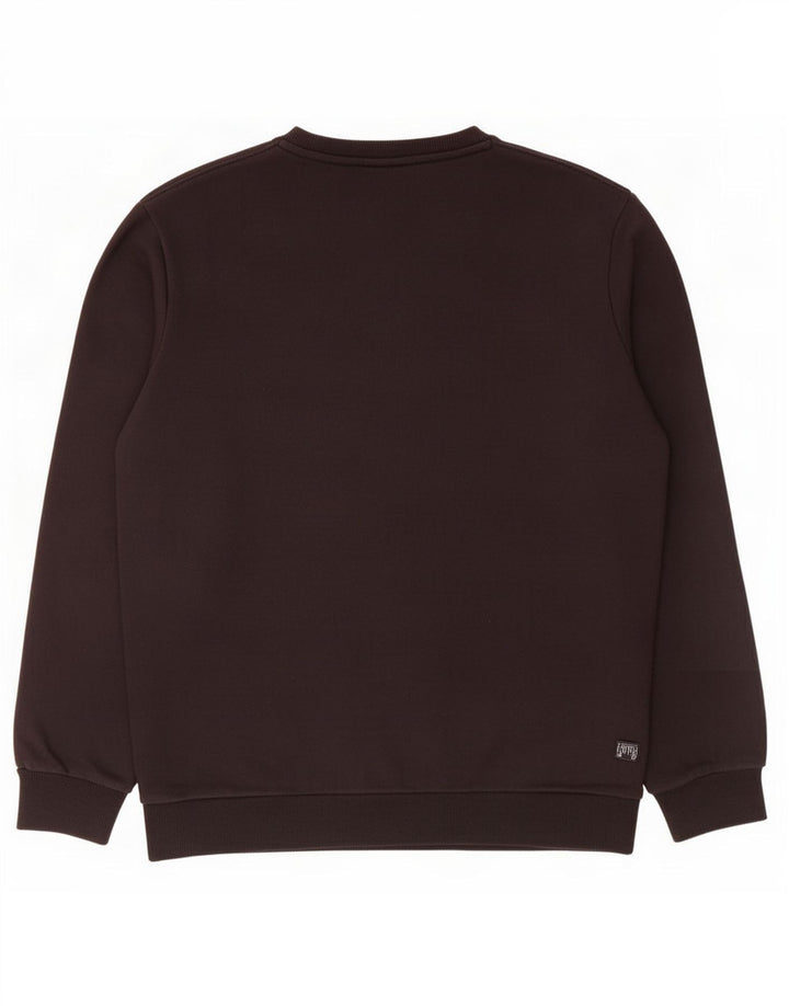Puma Herren Grafik-Sweatshirt-Pullover aus mittelschwarzer Baumwolle