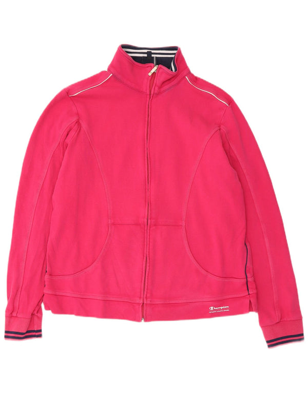 Champion Damen-Trainingsanzug-Top-Jacke, UK 18, XL, Rosa, Baumwolle