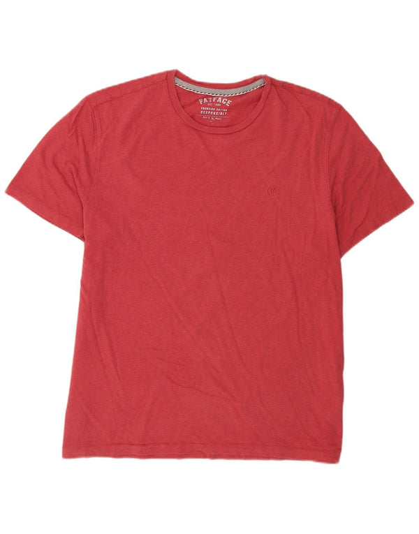 Fat Face Herren T-Shirt Top Large Rosa Baumwolle
