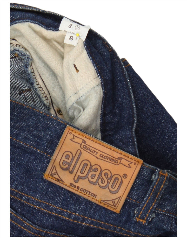 El Paso Damen Jeansrock US 8 Medium W28 Marineblaue Baumwolle