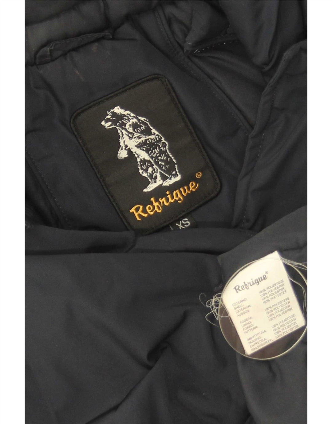 Refrigue Damen-Parka mit Kapuze, UK 6, XS, Marineblau, Polyester