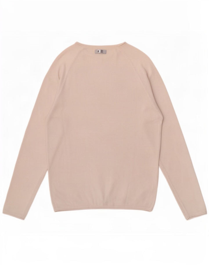 Jack & Jones Herren-Pullover mit U-Boot-Ausschnitt, groß, aus weißer Baumwolle