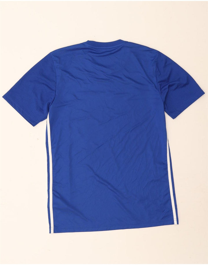 Adidas Herren Aeroready Slim Fit Graphic T-Shirt Top Mittelblaues Polyester