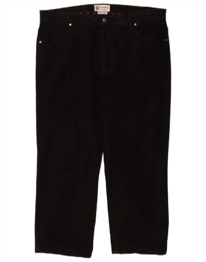 Marks & Spencer Herren Blue Harbor Crop Freizeithose W40 L26 Schwarz