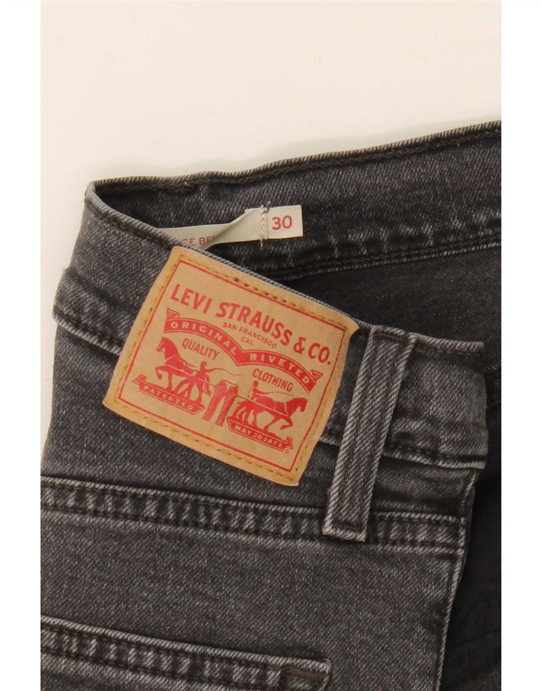 Levi's Damen Ribcage High Rise Flared Jeans W30 L28 Grau