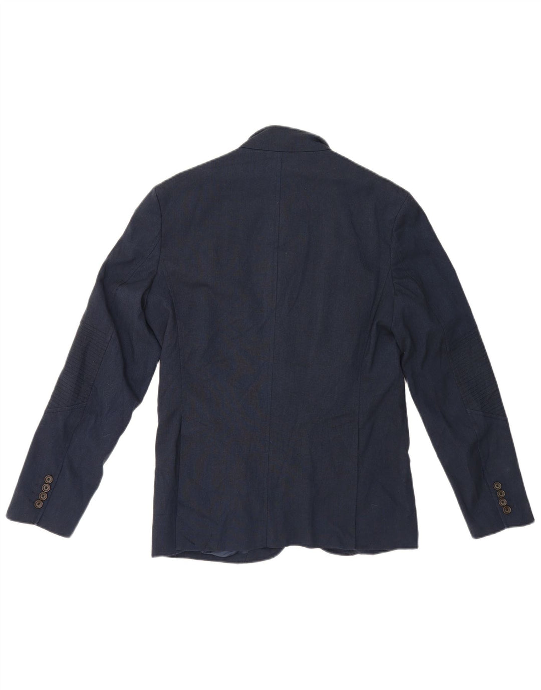 Zara Herren-Blazer mit 4 Knöpfen, Gr. 40, groß, marineblau, Polyester