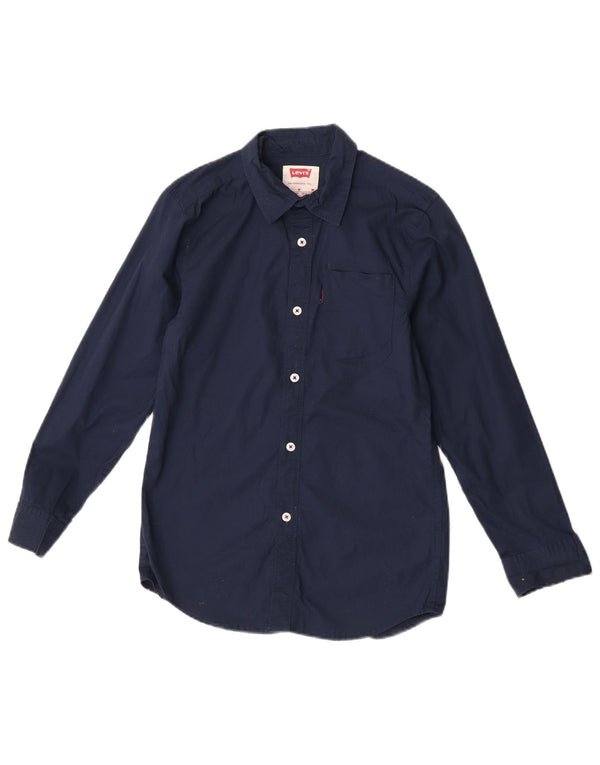 Levi's-Hemd für Jungen, 10–11 Jahre, mittelgroß, marineblau, Baumwolle