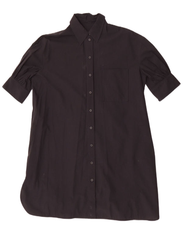 Cos Damen Übergroßes Etuikleid EU 32 2XS Schwarze Baumwolle