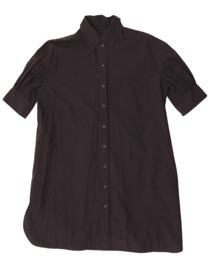 Cos Damen Übergroßes Etuikleid EU 32 2XS Schwarze Baumwolle