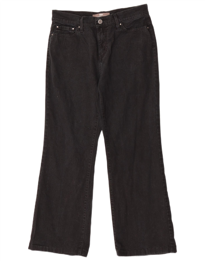 Levi's Damen 512 Slim Fit Bootcut Jeans US 8 Medium W27 L28 Schwarze Baumwolle