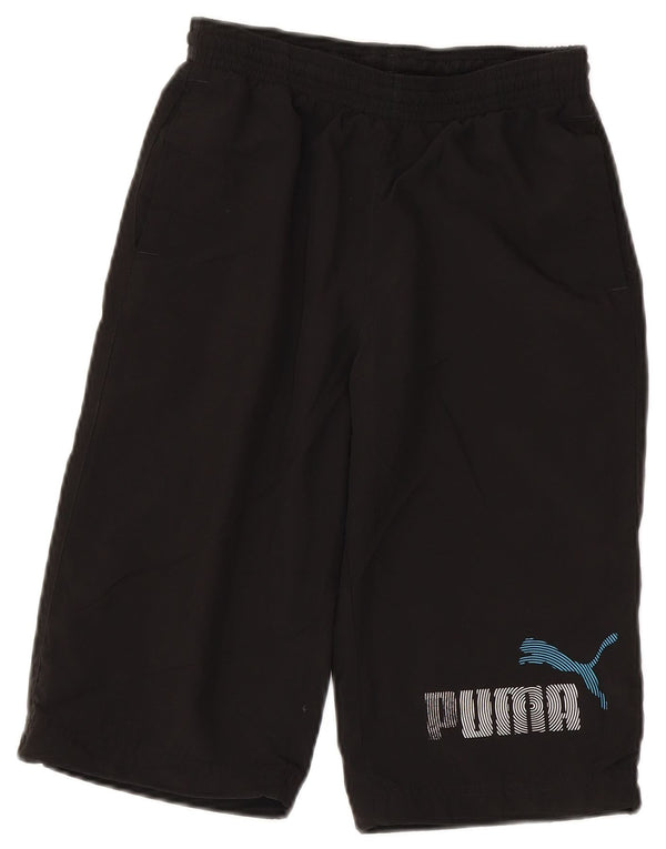 Puma Jungen Graphic Bermuda Sport Shorts 11-12 Jahre Schwarz