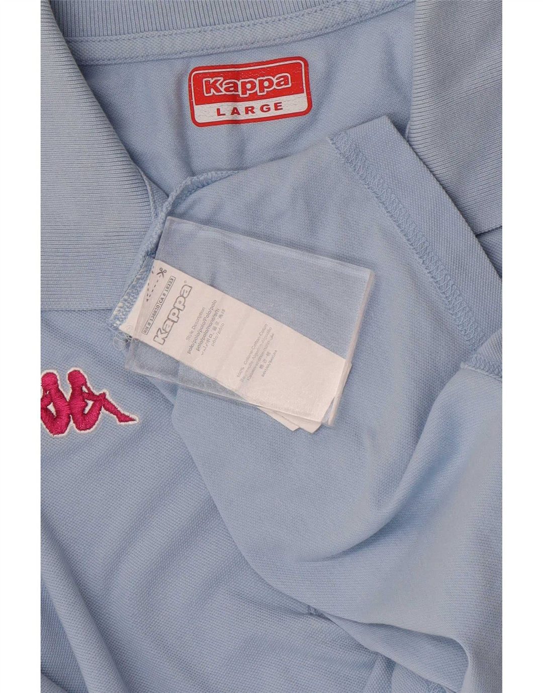 Kappa Herren-Poloshirt, große blaue Baumwolle