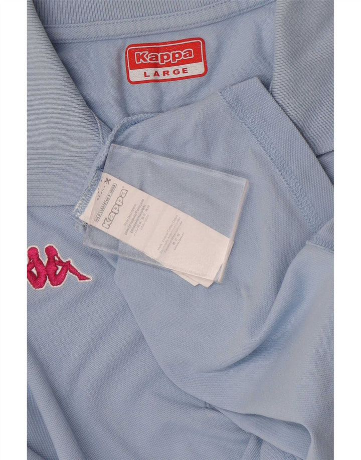 Kappa Herren-Poloshirt, große blaue Baumwolle
