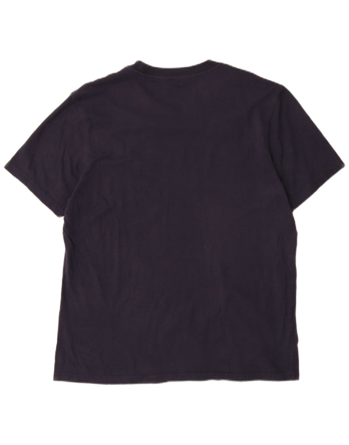 Quiksilver Herren-T-Shirt-Oberteil, groß, marineblau, Baumwolle