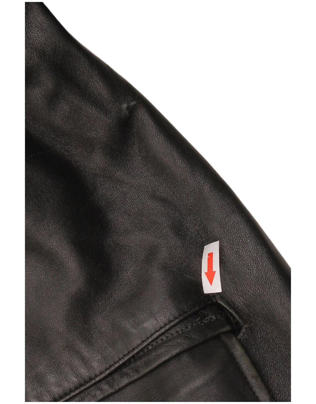 VINTAGE Herren Lederjacke UK 42 XL Schwarzes Leder