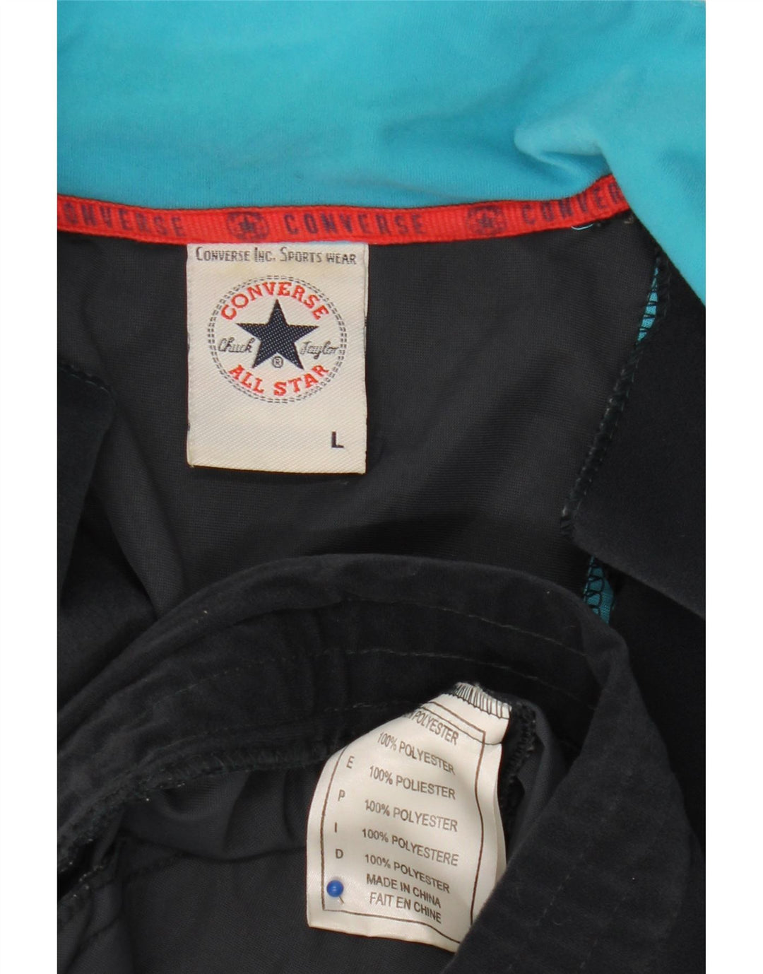 CONVERSE Herren Chuck Taylor Trainingsanzug Top Jacke Large Marineblau