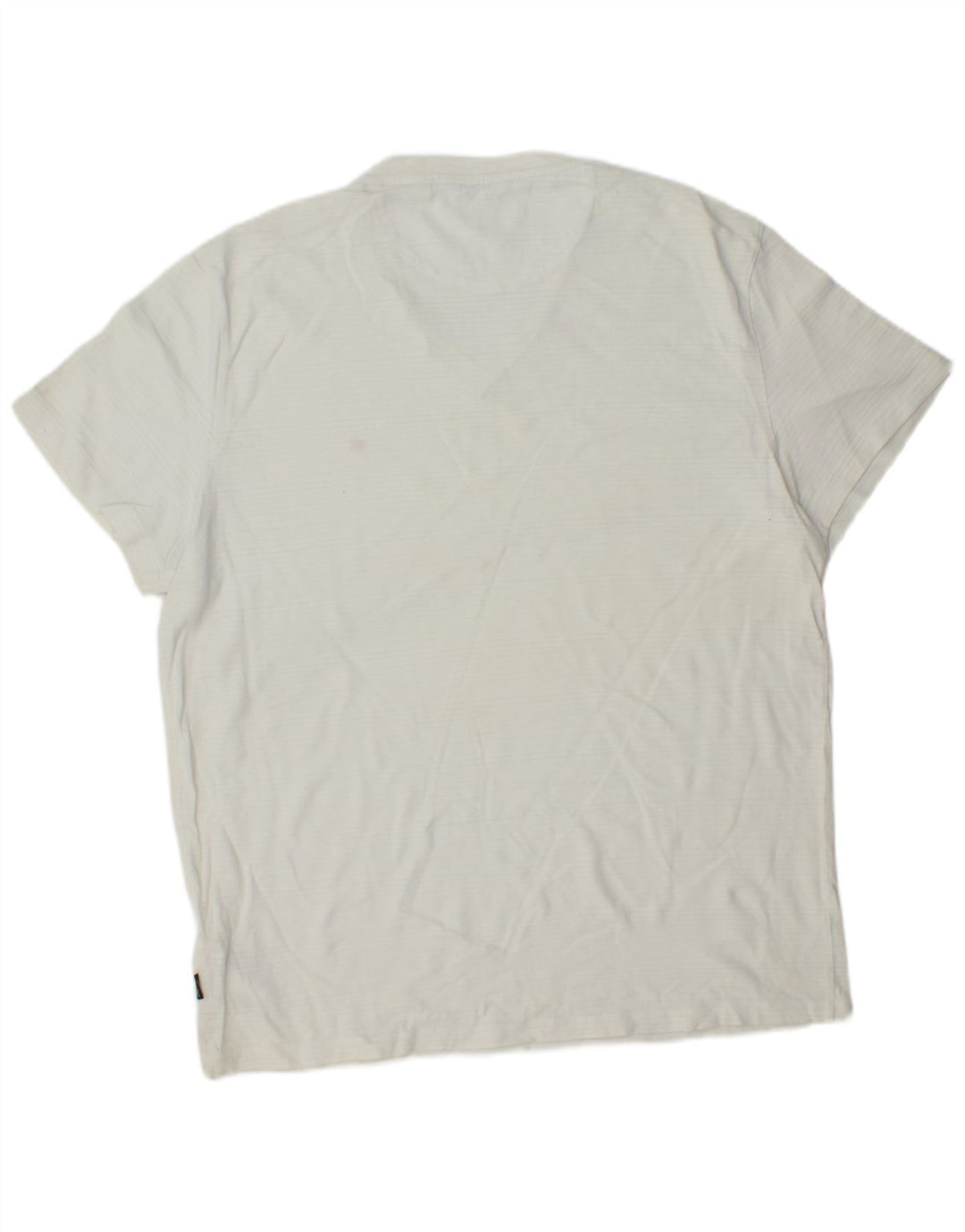 CALVIN KLEIN Herren T-Shirt Top Große weiß gestreifte Baumwolle