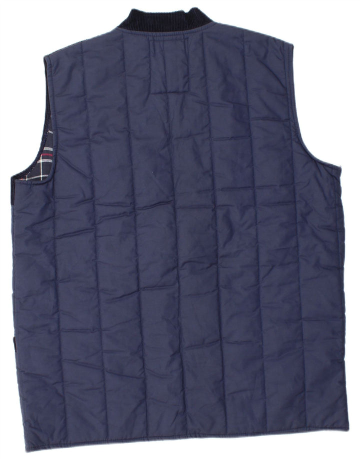 Oxford Blue Herren Wattierte Weste UK 38 Mittel Marineblau Polyester