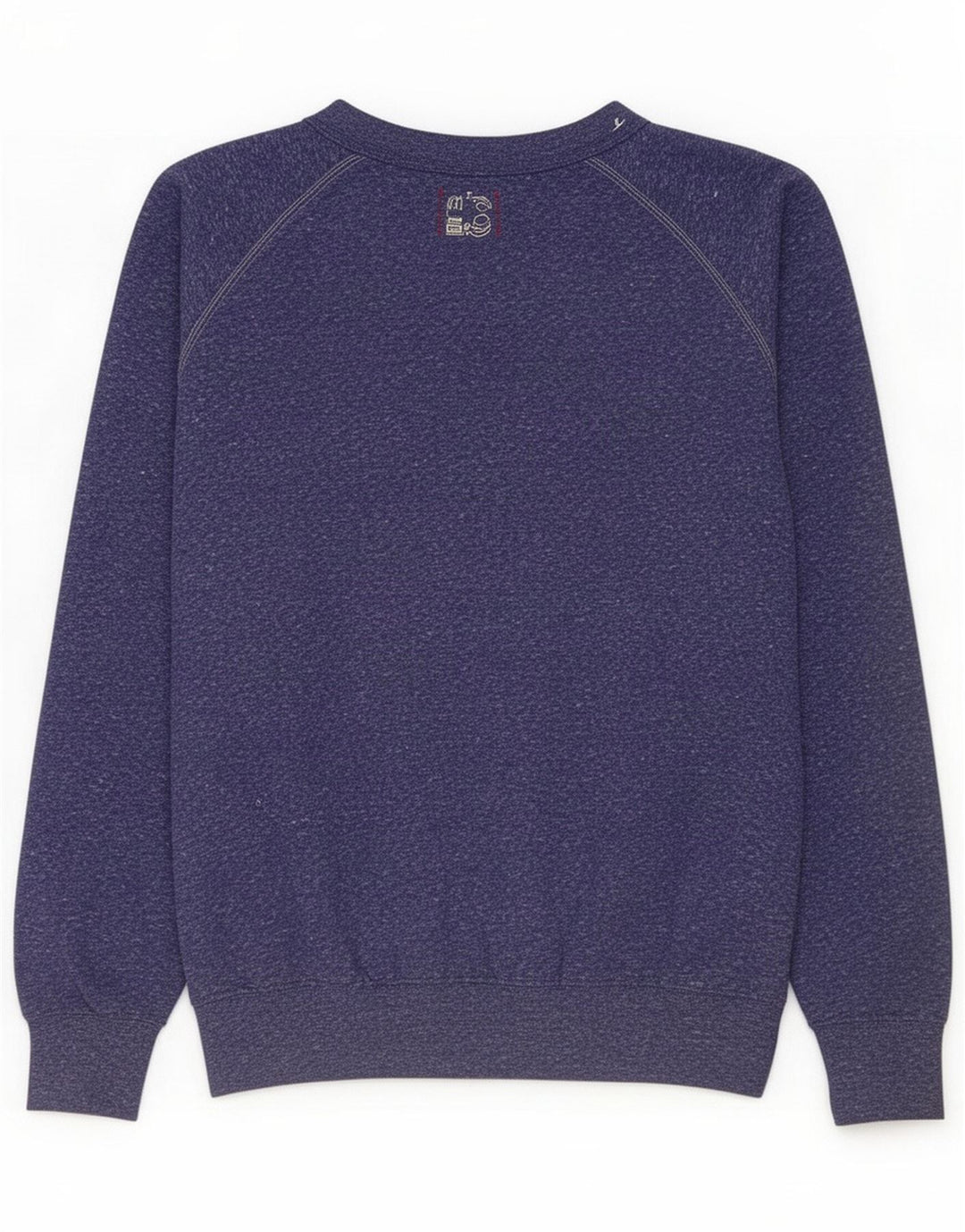Replay Herren Grafik-Sweatshirt-Pullover Mittelblaues Polyester