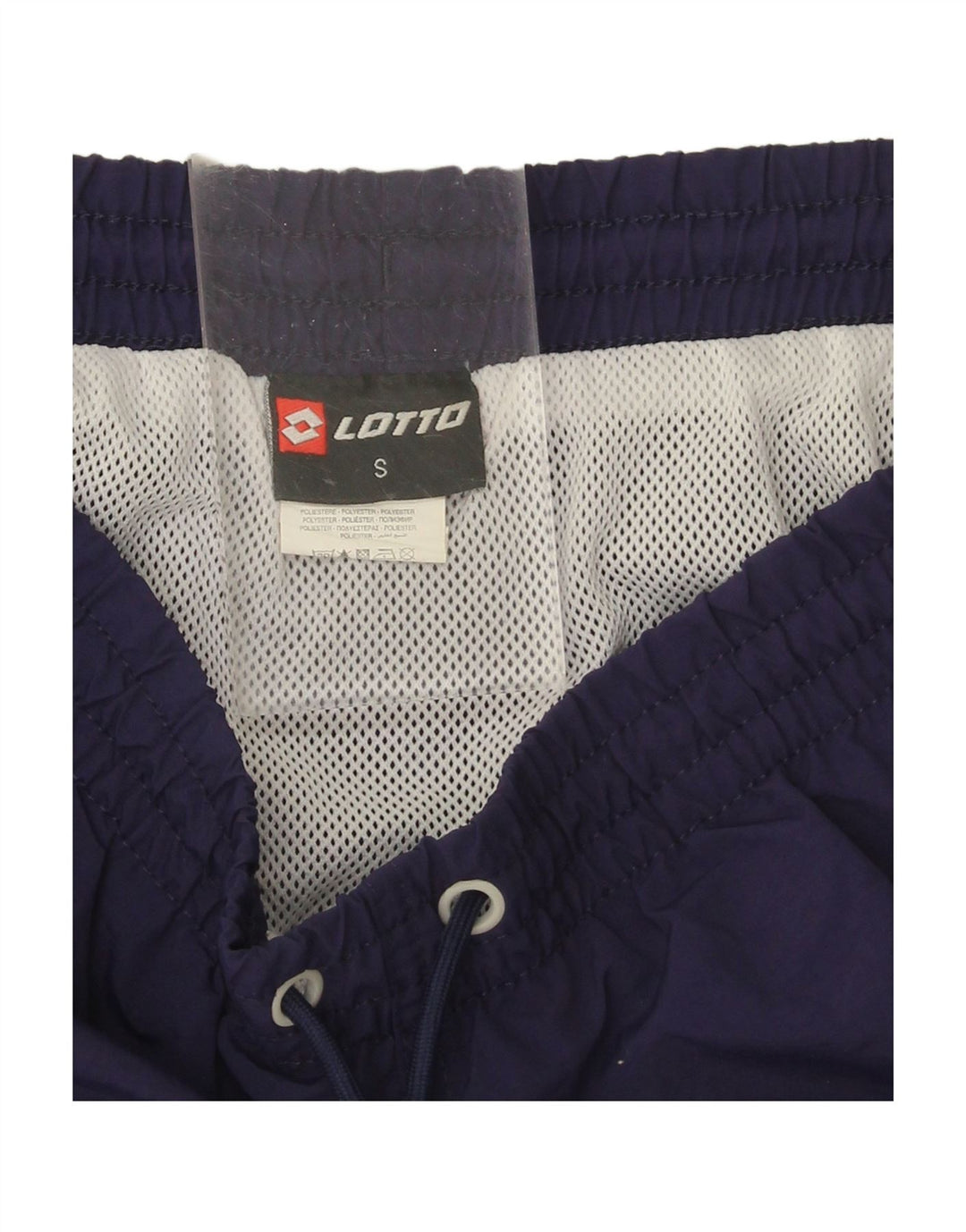 LOTTO Mens Graphic Swimming Shorts Small  Navy Blue Polyester