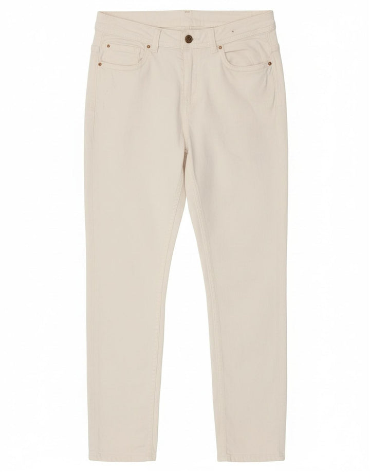 Zara Damen Crop Skinny Jeans EU 40 Medium W30 L26 Weiß