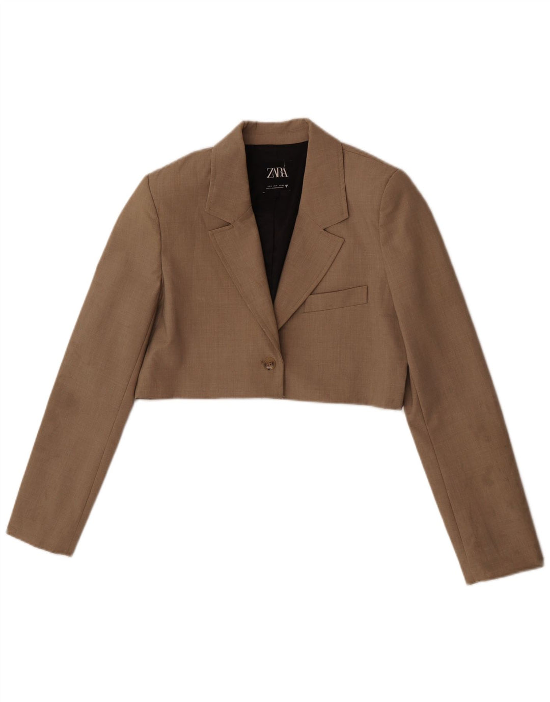 Zara Damen Bolerojacke UK 10 Small Braun
